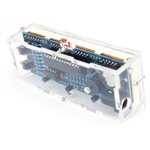 1-Larger-Screen-LED-Electronic-Clock-DIY-Kit-4-Digit-With-Temperature-and-Date