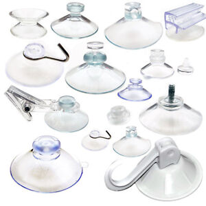 Suction Cups ANY Type Wide Range Clear Plastic Rubber Window Suckers