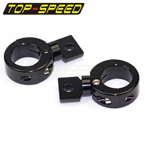 1 1 4'' Motorcycle Crash Bar Handlebar Mounting Clamps CNC Light