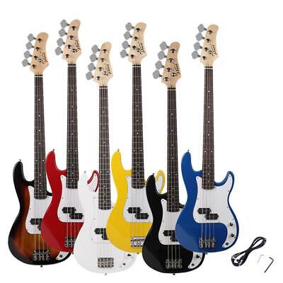 New 6 Colors Electric 4-Strings  Bass Guitar + Cord + Wrench