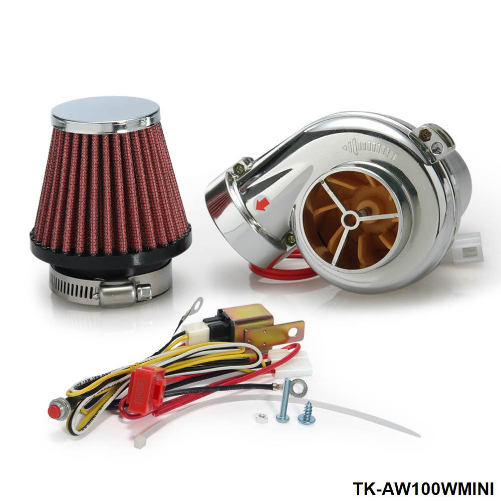 Turbo Mini Electric Turbo Supercharger Kit Air Filter