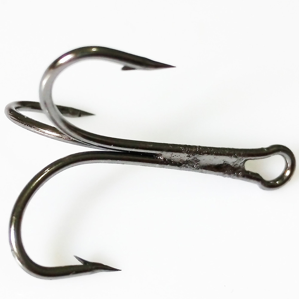 10pcs Treble Fishing Lure hooks O'Shaughnessy Sharpened Treble Hook 8/0