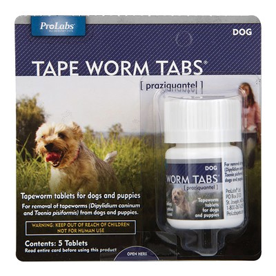 Praziquantel Tape Worm Tabs, 34 mg, 5 ...