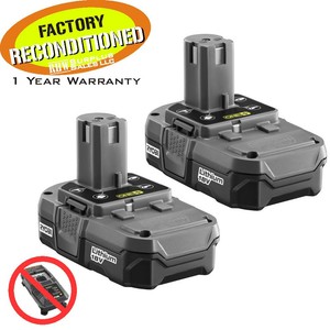 Ryobi P102 18 Volt One Lithium ion Comp Battery 2 Pack ZRP102  eBay