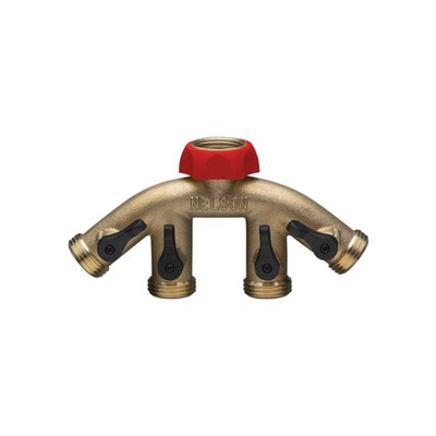 Nelson 50546 Brass 4-Way Water Spigot Shut ...