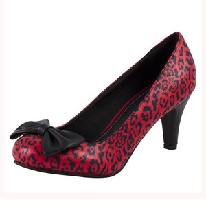 ... Red-Leopard-Animal-Print-Black-Bow-Retro-Anti-Pop-High-Heel-Shoes