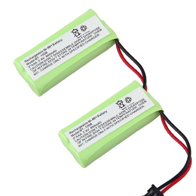 2x Phone Battery For Uniden Dect 6.0 1.9ghz Bt-1008 Bt1008 2080-3 Bt-1016 Bt1016