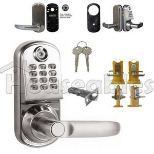 New Keyless Digital Door Lock Electronic Programmable Keypad Front