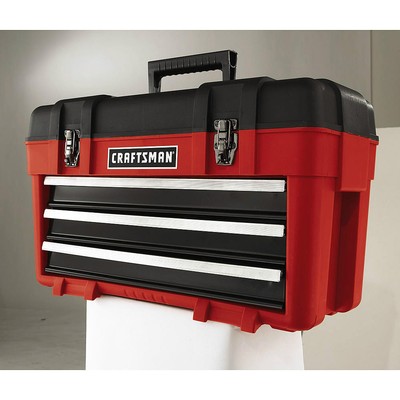 Craftsman 3 Drawer Plastic/Metal Portable Chest Tool ...