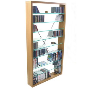 rangement cd en verre