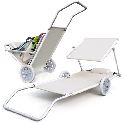 Strandliege Mit Rollen Und Dach sdatec.com