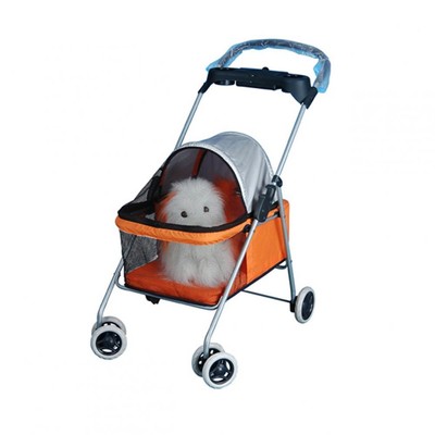 New BestPet Cute Orange Posh Pet Stroller ...