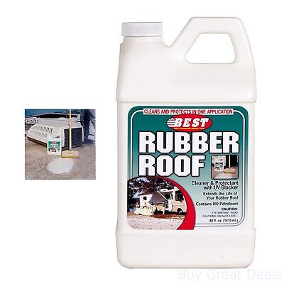Best Rubber Roof Cleaner And Protectant Bottle RV Motorhome Travel Trailer 48 (Best Rv Rubber Roof Cleaner)