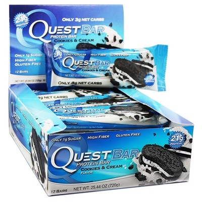 UPC 083729427914 product image for (cookies & Cream, 36 Bars) - Quest Bars-cookies & Cream 36 Bars. Quest Nutrition | upcitemdb.com