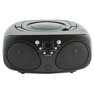 Tesco BB1501 Radio FM & CD Player Boombox With 3.5mm Auxiliary Input Black