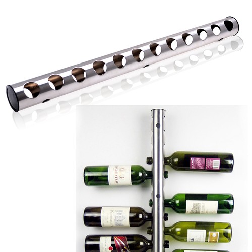 Stainless Steel Wine Rack Bar Wall Mounted ...