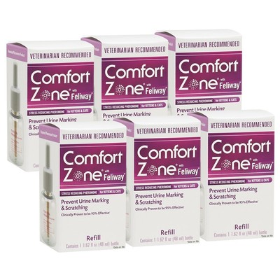 Comfort Zone with Feliway Refill, 6 Pack, ...