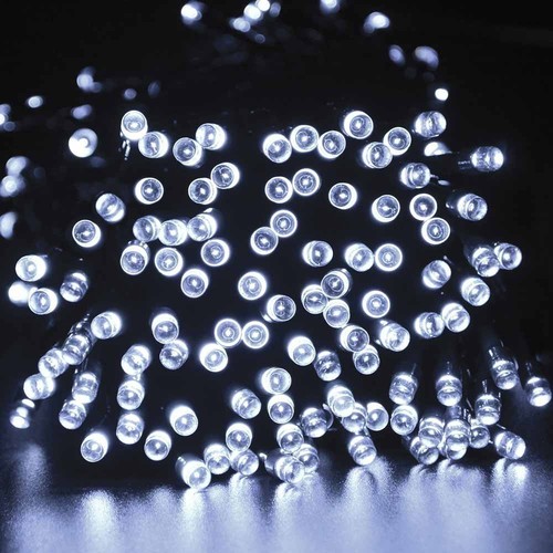 72ft White Solar Power 200 LED String ...