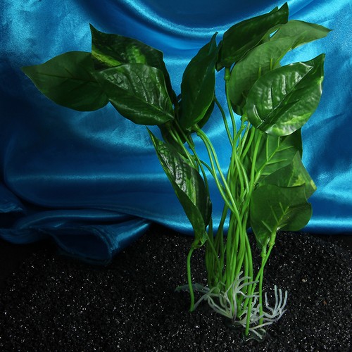 Artificial Fake Plant Green Plastic for Aquarium ...