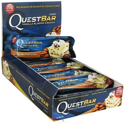 UPC 083729279995 product image for (vanilla Almond Crunch, 48 Bars) - Quest Bars-vanilla Almond Crunch 48 Bars | upcitemdb.com