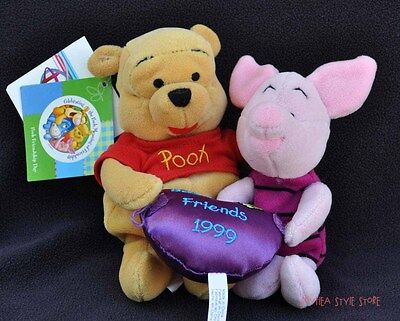 Winnie the Pooh & Piglet Friendship Day Best Friends Mini Bean Bag Disney (The Best Bean Bag)