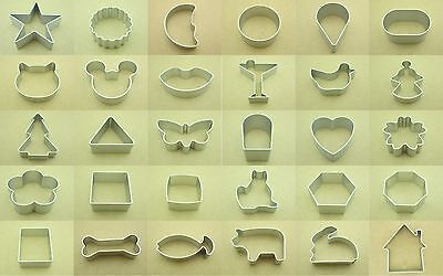 30 Shapes Buscuit/Cookie/Cake/Jelly Metal Cutter Tin Mould ...