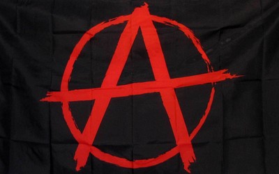 Anarchy A Circle Black Red 3x5 Flag ...