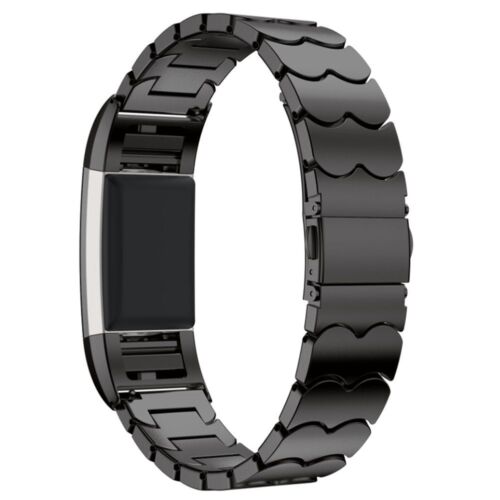 Color:Black-Fish Scales Stainless Steel:Various Luxe Band Replacement Wristband Watch Strap Bracelet For Fitbit Charge 2