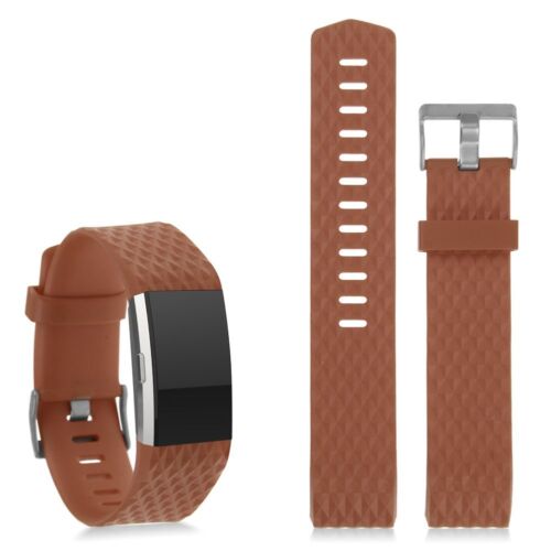 Color:Style 1 Silicone Coffee:Various Luxe Band Replacement Wristband Watch Strap Bracelet For Fitbit Charge 2
