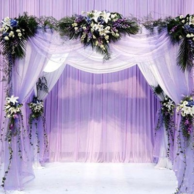 1000CM Purple Sheer Organza Roll Wedding Chair ...