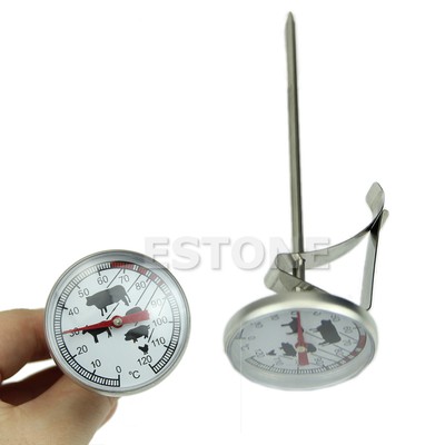 Stainless Steel Instant Read Probe Thermometer BBQ ...