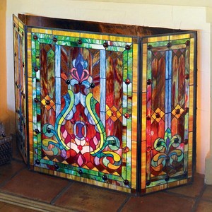 Tiffany Fireplace Screen