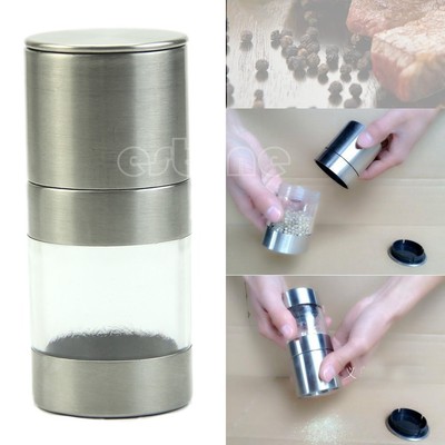 Manual Stainless Steel Salt Pepper Mill Spice ...