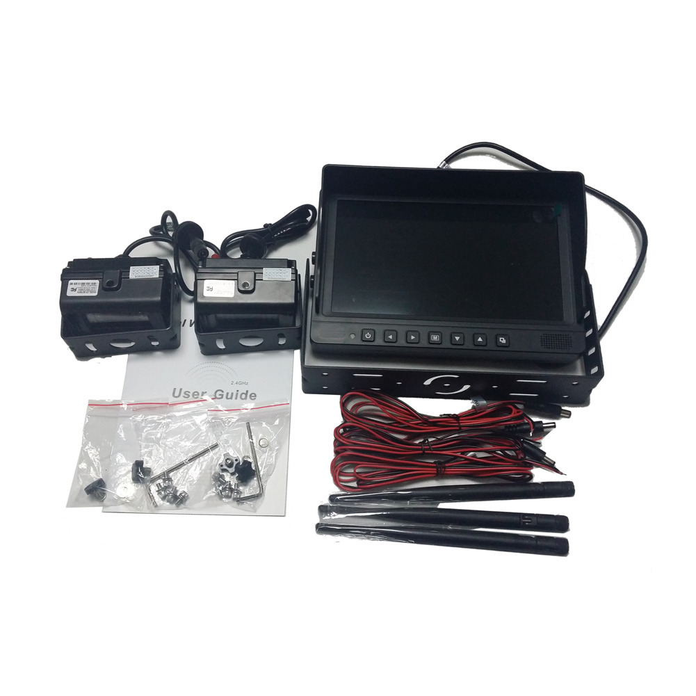 9" DIGITAL WIRELESS SPLIT MONITOR REAR VIEW BACKUP CAMERA