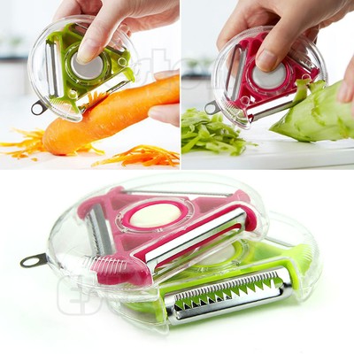 Vegetable Fruit Potato Peeler Parer Cutter Slicer ...