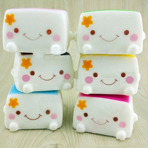 Jumbo Toast Squishy Hand Pillow Scent Bread Toy Tofu Adorable Expression Cute eBay