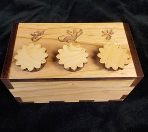 Secret Lock Wood Puzzle Box - The Dragon Box. Each with its own unique 
