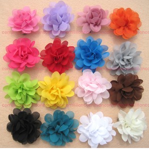 397 New baby headband bow diy 138   Chiffon flower clip for Corsage headband hair bow Crafts baby girl DIY 