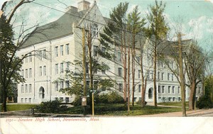 Vintage-PC-1191-Newton-High-School-Newtonville-MA-Middlesex-County