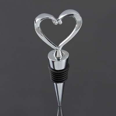 Elegant Heart Shaped Red Wine Bottle Stopper ...