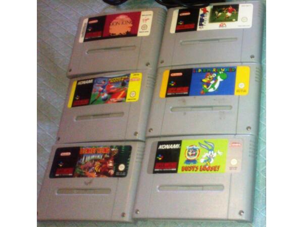 6 SNES games cartridges County Armagh Picture 1