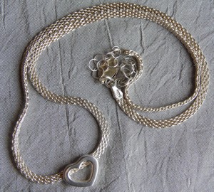 Vintage-Sterling-Silver-Necklace-with-Heart-by-Mia-Fiore-Dyadema-Italy ...
