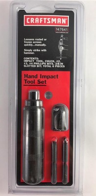 NEW Craftsman 47641 Hand Impact Tool Set 1/2 in. NEW Craftsman 47641 Hand Impact Tool Set 1/2 in.