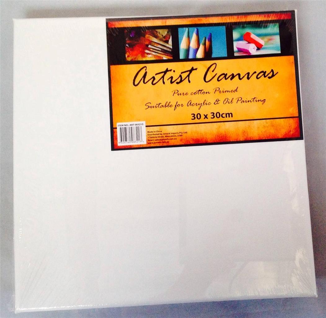3 Artist Canvas Blank Canvas 30cm x 30cm Wholesale Bulk Lots new | eBay