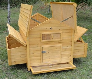  LARGE CHICKEN COOP RUN HEN HOUSE POULTRY ARK HOME NEST BOX COUP COOPS