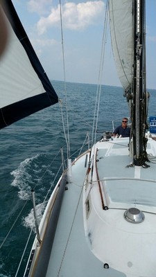 30 foot Cal sailboat