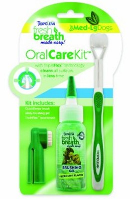 TROPICLEAN Fresh Breath Oral Care Kit Medium ...