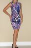 Pre-owned Pucci Emilio  Animalier Print Ruched Jersey Dress 40 In Multicolor