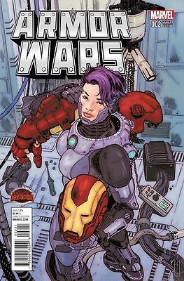 ARMOR WARS #2 1:25 VICTOR IBANEZ VARIANT COVER! MARVEL SECRET WARS NM OR (Iron Man Best Armor)