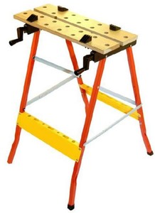 Bench and Vice Stand Saw Horse Workshop Wood Log Cutting Stand eBay